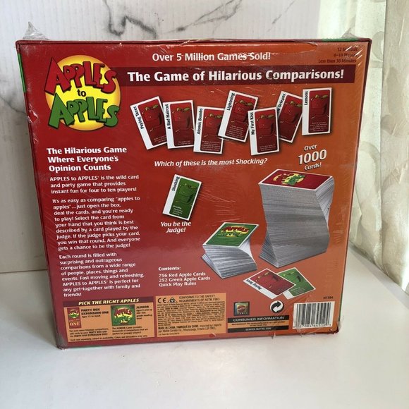 APPLES TO APPLES PARTY BOX GAME FROM MATTEL NEW - Picture 5 of 7